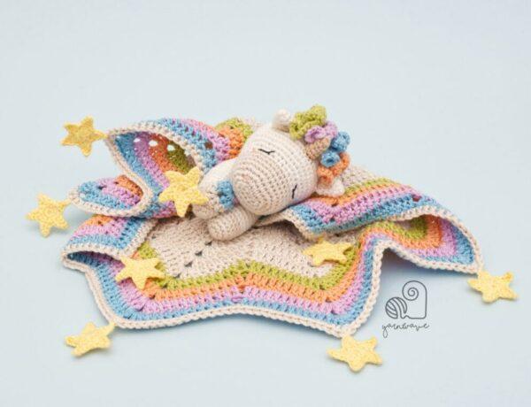 crochet unicorn lovey pattern