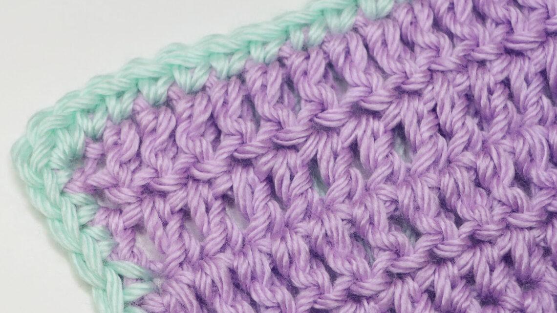 how to prepare your crochet work for a border