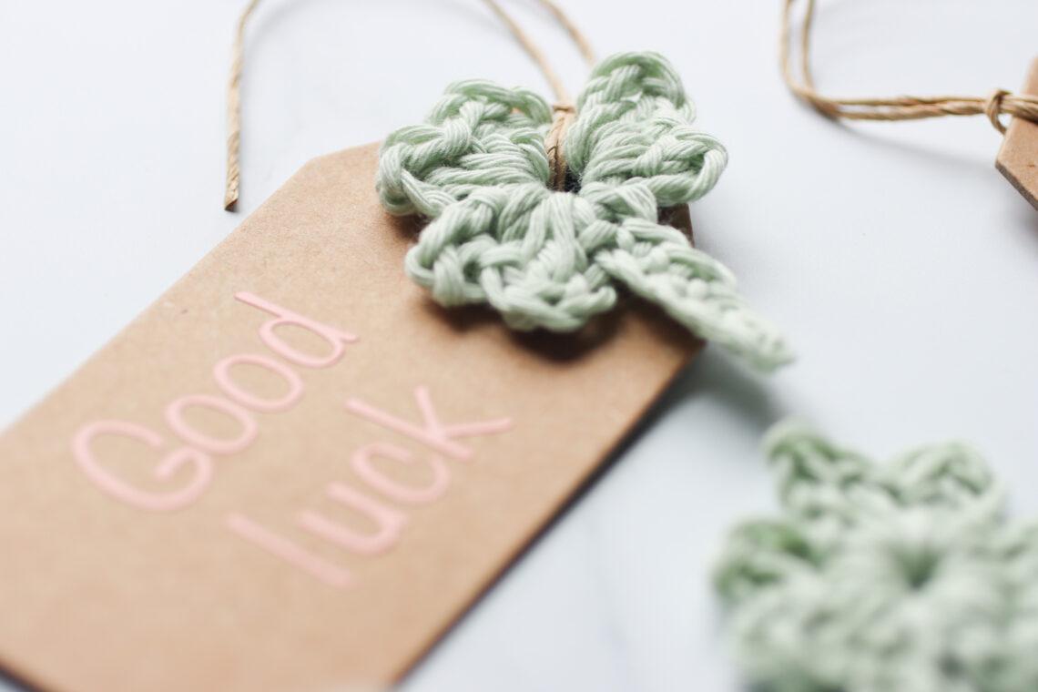 crochet shamrock motif