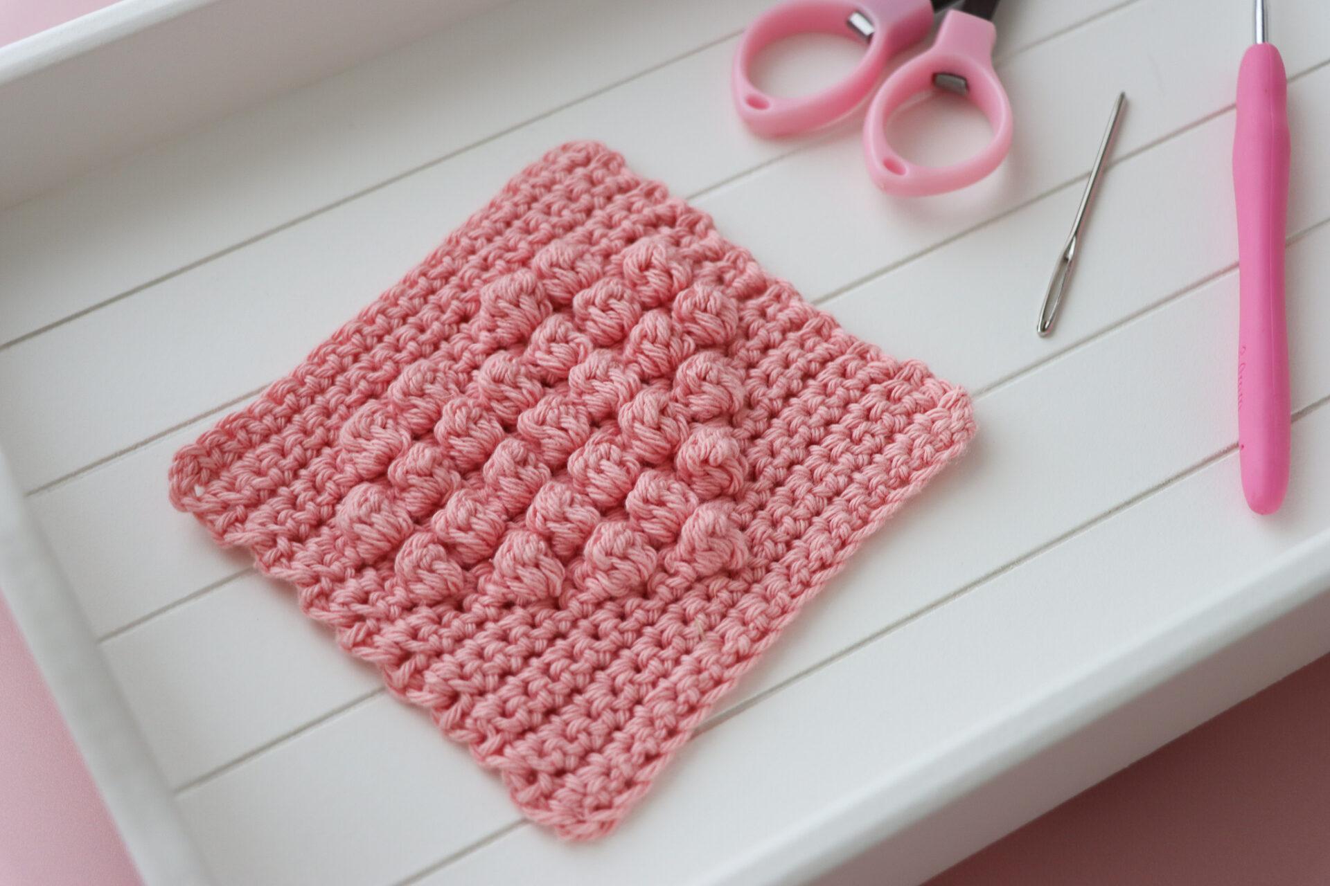 How to Crochet a Bobble Heart Square – FREE Crochet Pattern
