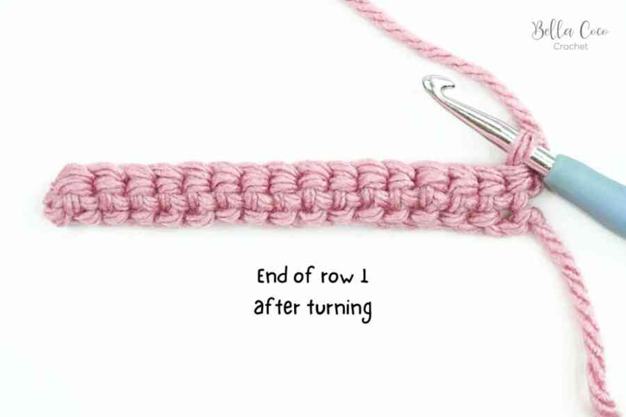 crochet work turned