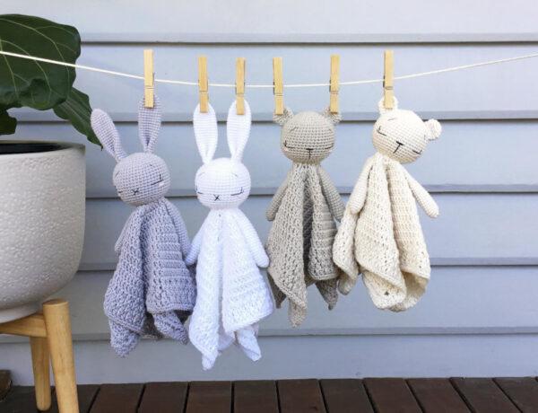 Sleepy Baby Bear and Bunny Lovey by Alanna O’Dea