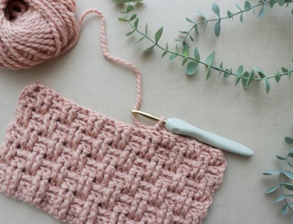 Crochet mini basket weave