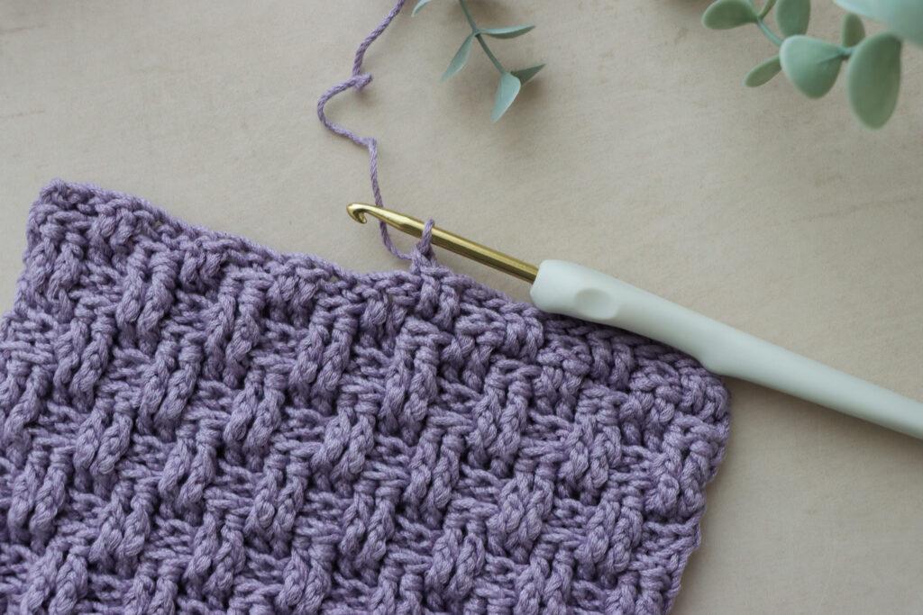 crochet mini basket weave