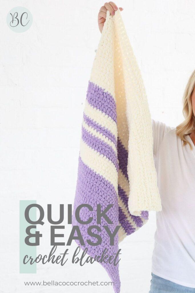 fast and easy crochet baby blanket 
