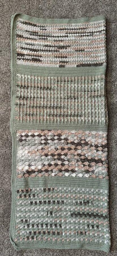 Crochet blanket. Four seasons blanket 