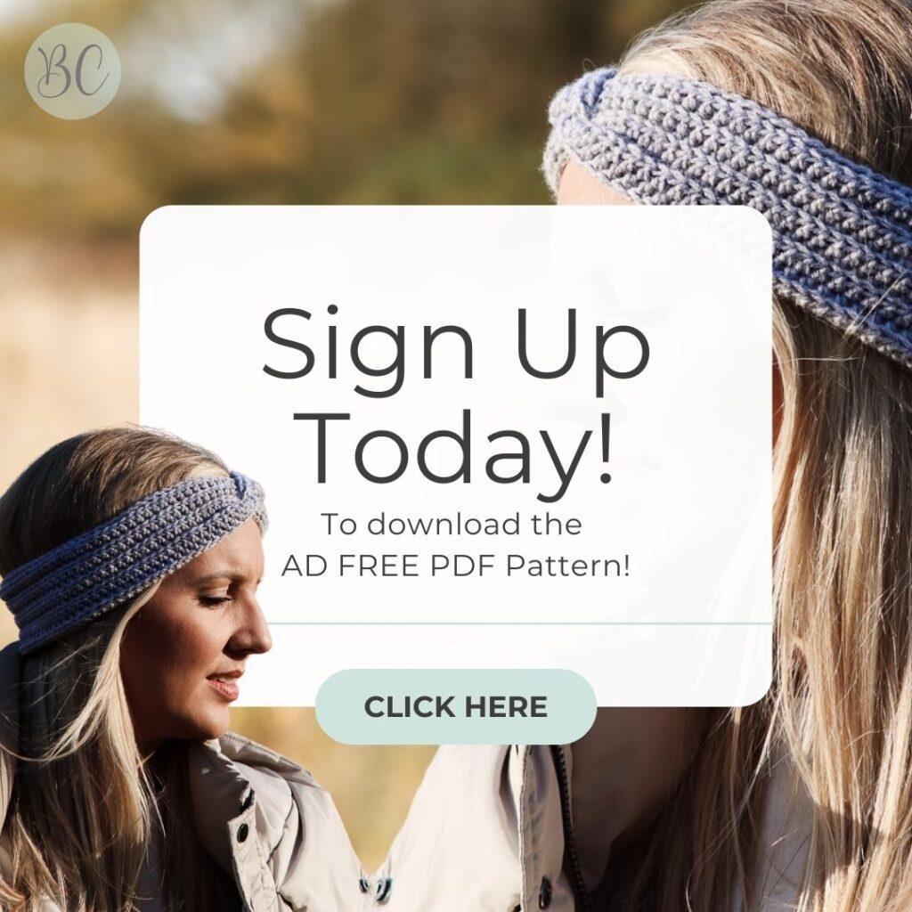 crochet headband pattern