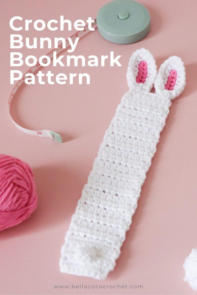 crochet bunny bookmark 
